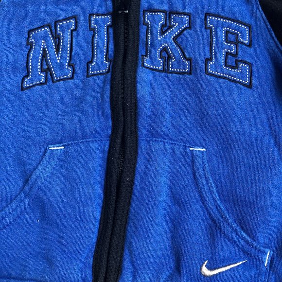 Nike Zip-up Sweatshirt Hoodie, Blue - Picture 3 of 5